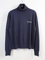 Miu miu high collar navy blue sweater - 1