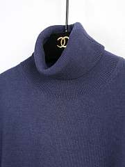 Miu miu high collar navy blue sweater - 2