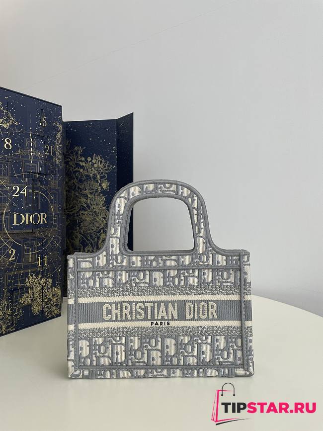 Dior Mini Book Tote 23*7*17cm - 1