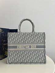 Dior Large Book Tote Dream Light Grey Tone Bag 42*35*18cm - 1