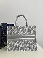 Dior Large Book Tote Dream Light Grey Tone Bag 42*35*18cm - 2