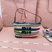 Miu Miu rainbow woven lunch box bag 25.5x19x14cm - 1