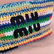 Miu Miu rainbow woven lunch box bag 25.5x19x14cm - 4