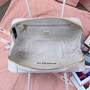 Miu Miu spliced ​​bowling ball offwhite bag 28X12X9cm - 2