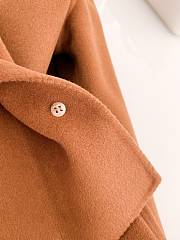 Hermes Brown Vertical Button Lapel Cashmere Short Jacket  - 2