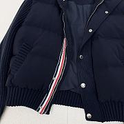 TB wool splicing down short down jacket - 6