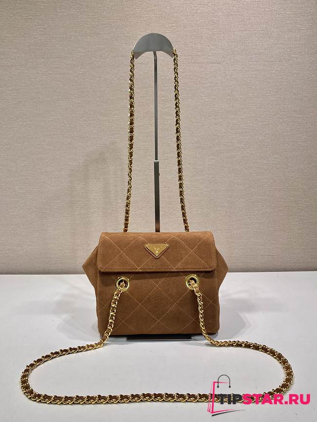 Prada vintage chain diamond hobo bag 22x18x6cm - 1