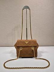 Prada vintage chain diamond hobo bag 22x18x6cm - 1