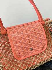 Goyard aligre fishing net pink bag 40×32×6cm - 4