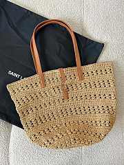 YSL straw tote basket medium bag 50×32×26cm - 1