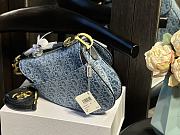 DIOR monogram x denim saddle bag 25CM - 6