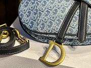 DIOR monogram x denim saddle bag 25CM - 4