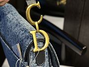 DIOR monogram x denim saddle bag 25CM - 3