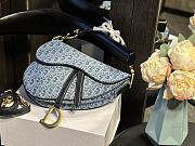 DIOR monogram x denim saddle bag 25CM - 2