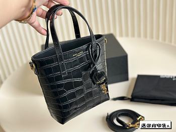 YSL Crocodile Mini Tote 15X18cm