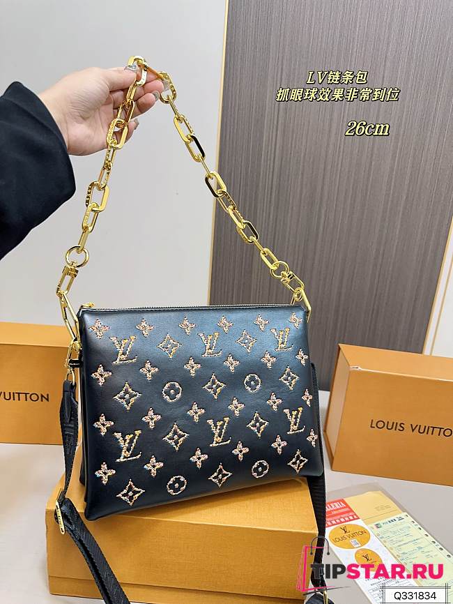 LV new cousin black bag 26x22cm - 1