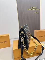 LV new cousin black bag 26x22cm - 5