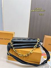 LV new cousin black bag 26x22cm - 4