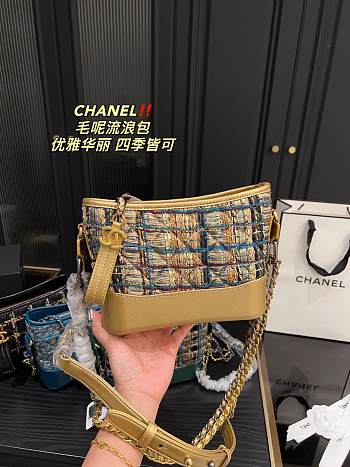 Chanel Wool Hobo Bag 19X16CM