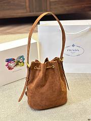 Prada suede brown bag 20x22cm - 2