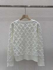 Chanel knitted round neck pullover whiite shirt - 3