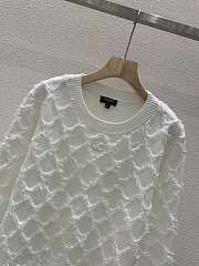 Chanel knitted round neck pullover whiite shirt - 2