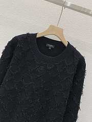 Chanel knitted round neck pullover black shirt - 4