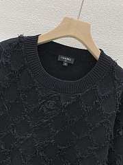 Chanel knitted round neck pullover black shirt - 2