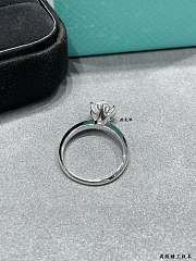 Tiffany two carat classic six claw ring - 4