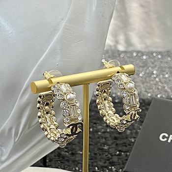  Chanel Gorgeous Diamond Double C Earrings