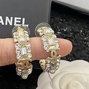  Chanel Gorgeous Diamond Double C Earrings - 3