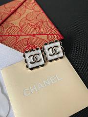 Chanel Black Lace Sugar Cube Earrings - 6