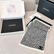 Chanel diamond-patterned cashmere scarf & hat  - 2