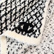 Chanel diamond-patterned cashmere scarf & hat  - 3