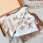 LV Shadow Caramel Long Scarf  - 5