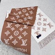 LV Shadow Caramel Long Scarf  - 3