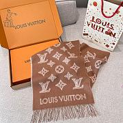 LV Shadow Caramel Long Scarf  - 2