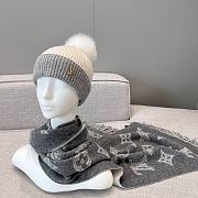 LV Shadow Grey Long Scarf  - 1