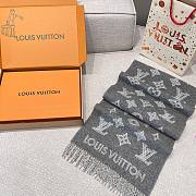 LV Shadow Grey Long Scarf  - 5