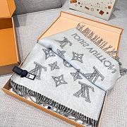 LV Shadow Grey Long Scarf  - 4