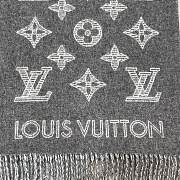 LV Shadow Grey Long Scarf  - 2