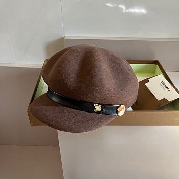 Burberry duckbill military brown cap