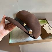 Burberry duckbill military brown cap - 6