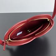 BV Qixi Solstice Heart-shaped Handbag Red 22x18x2CM - 6