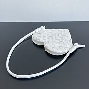 BV Qixi Solstice Heart-shaped Handbag White 22x18x2CM - 5