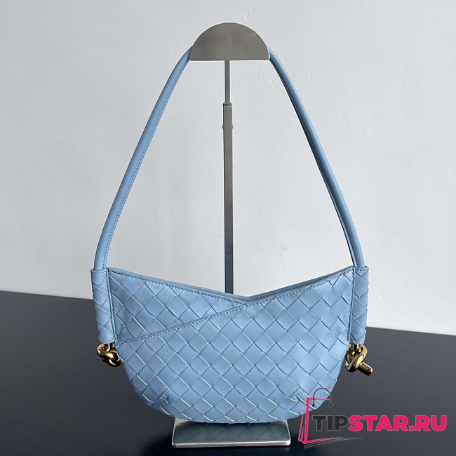 BV 796378 Mini Solstice Paper Blue Bag 28*18*5cm - 1