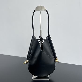 BV Calfskin Handbag Black Bag 30x26x2CM