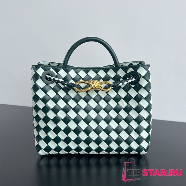 BV Andiamo Handbag Small Green Adiamo Bag 25x20x10CM - 1