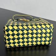 BV Andiamo Handbag Small Green Yellow Adiamo Bag 25x20x10CM  - 5