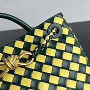 BV Andiamo Handbag Small Green Yellow Adiamo Bag 25x20x10CM  - 4